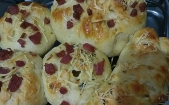 Pão caseiro com fermento seco