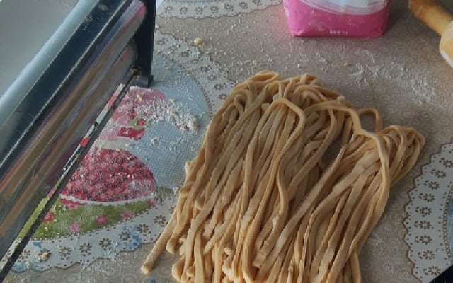 Massa para macarrão caseiro