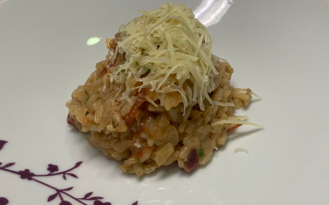 Risoto carbonara á minha moda