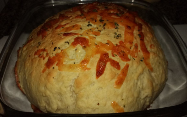 Pão caseiro com fermento seco