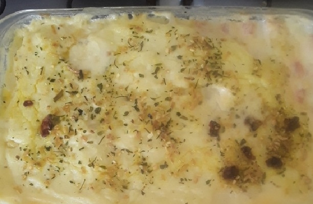 Filé de merluza com purê  de batata