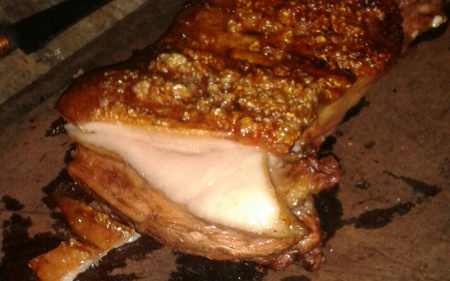 Costela suína dourada