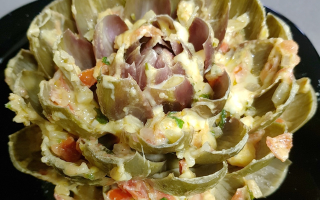 Alcachofra com molho