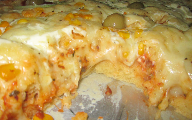 Torta -Pizza rápida de sardinha