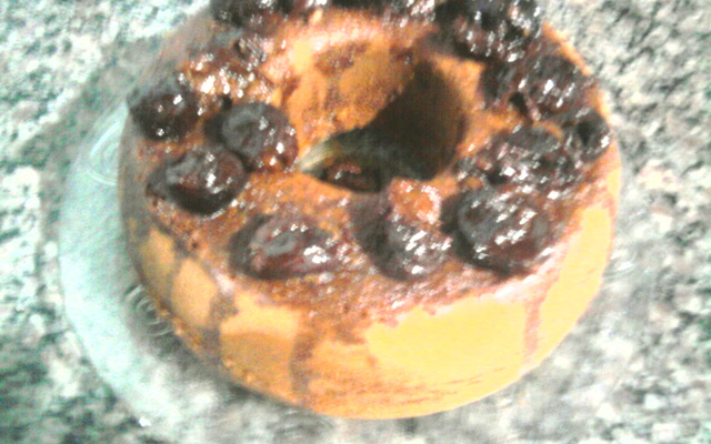 Bolo de aveia com granola