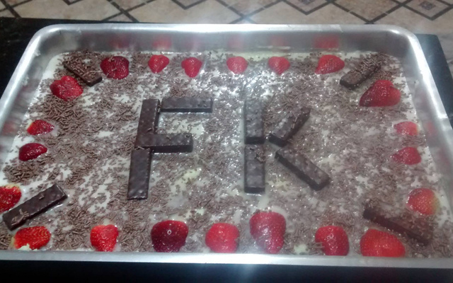 Pavê de chocolate com coco