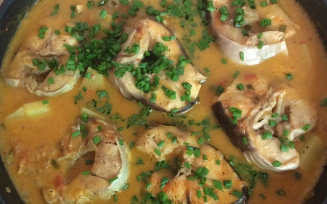 Caldeirada de Tucunaré com pirão