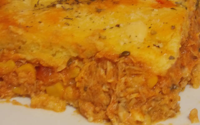 Torta de milho com frango
