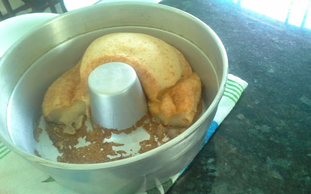 Bolo pão de queijo sem ovo