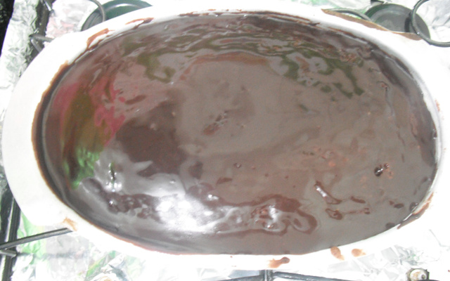 Bolo de chocolate simples