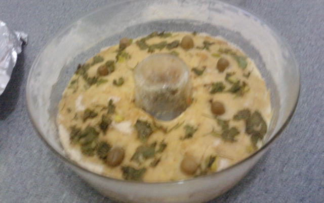 Pudim de pão salgado