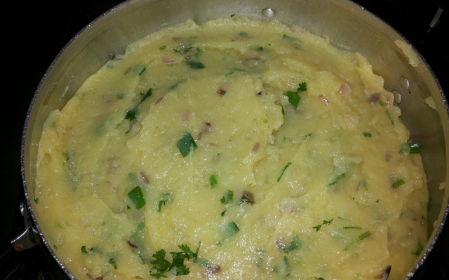 Purê de batata temperado