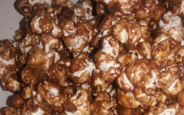 Pipoca com chocolate maravilhosa