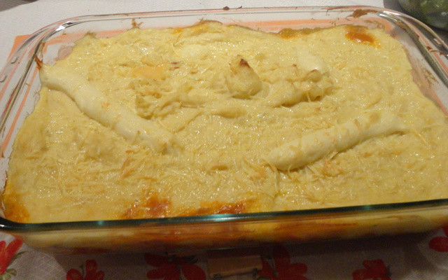 Escondidinho de carne seca