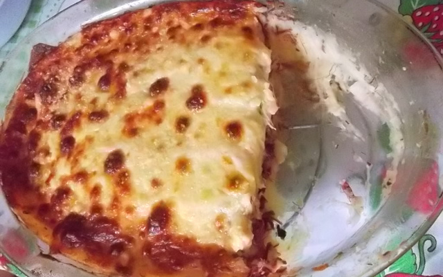 Escondidinho de carne seca