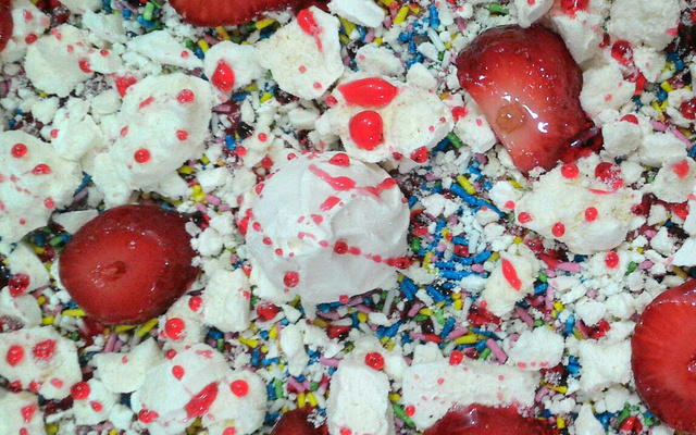 Torta de bolacha de morango