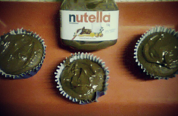 Cupcake rápido de Nutella