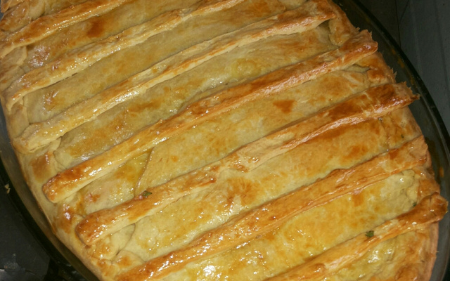 Empadão de frango com palmito