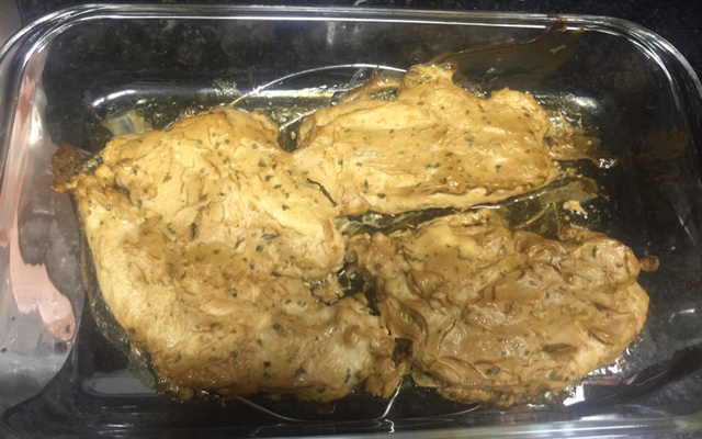 Frango temperado com maionese