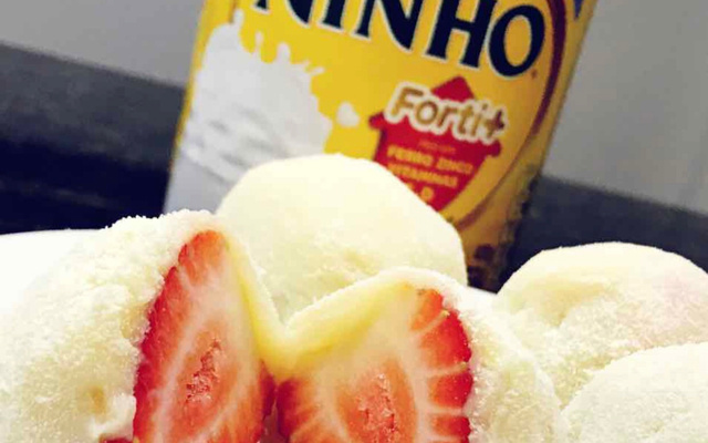 Coxinha de leite em pó