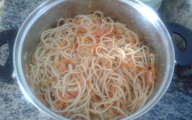Macarrão com sardinha em lata