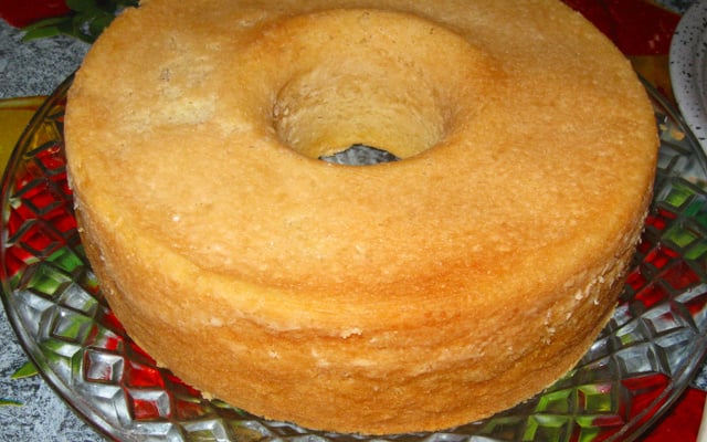 Bolo de massa de mandioca (puba)