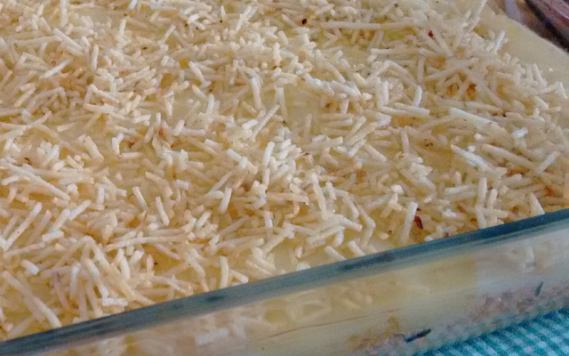 Escondidinho de frango com batata