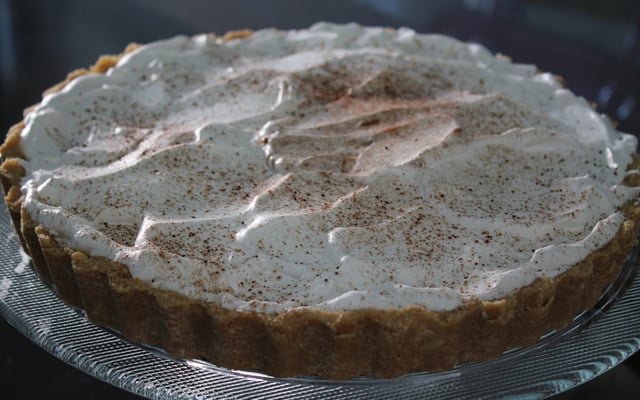 Torta de banana e doce de leite