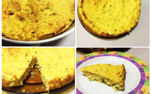 Souflé de espinafre com frango