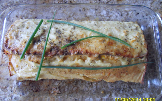 Rocambole de arroz cozido