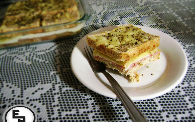 Torta de pão integral gostosa