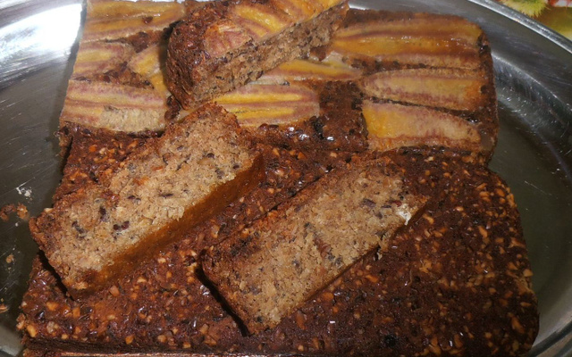 Bolo de banana sem farinha e sem açúcar