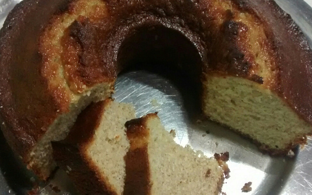 Bolo de banana de liquidificador