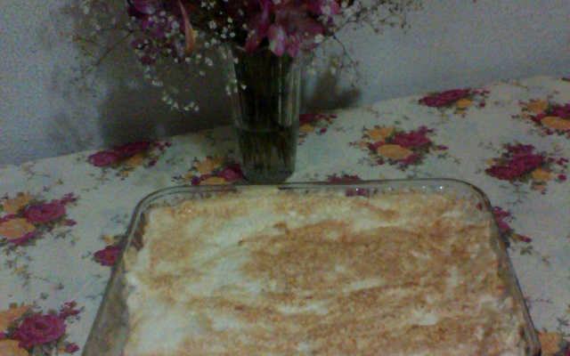 Pavê diet de bananas e coco