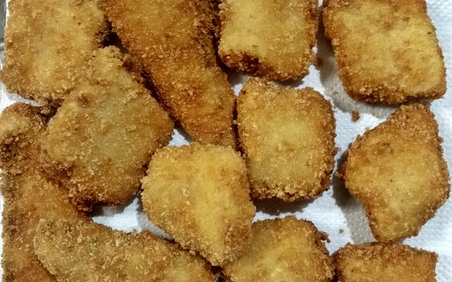 Filé de peixe super crocante