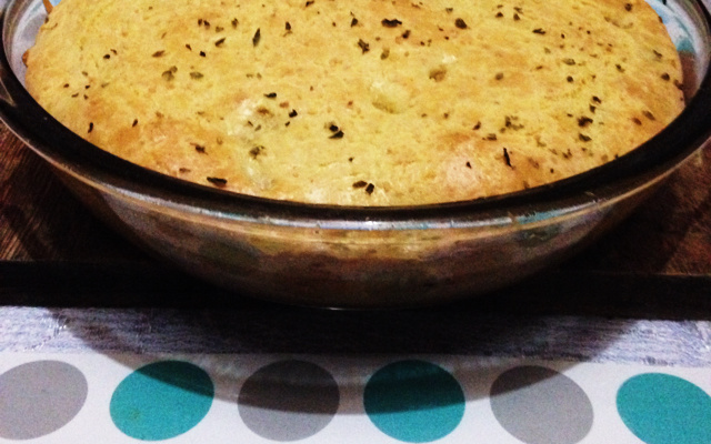 Torta de palmito de liquidificador