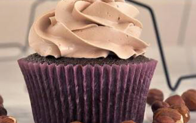 Cupcake de creme de avelã