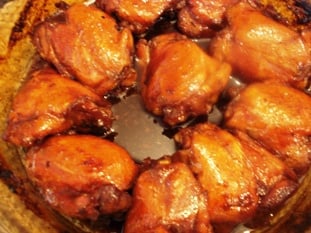 Frango com shoyu e mel