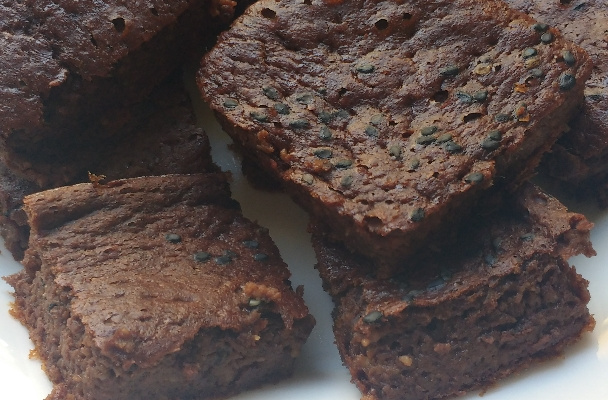 Brownie de banana e cacau