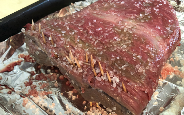 Picanha no avesso com provolone 