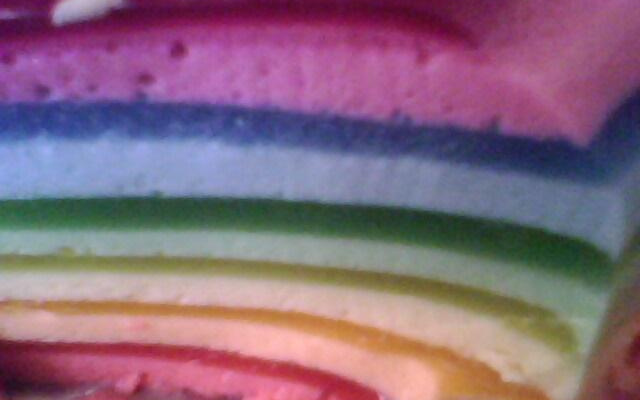 Delícia de gelatina em camadas