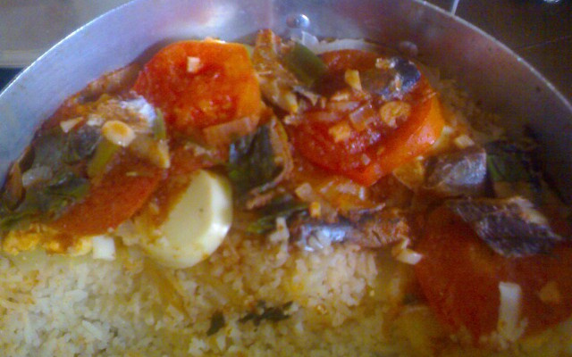 Arroz de sardinha da Claudinha