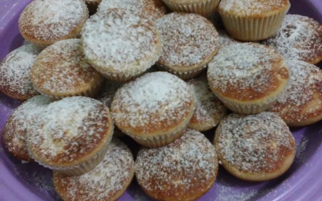 Muffin de banana com canela