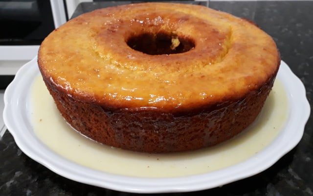 Bolo de Laranja com caldo