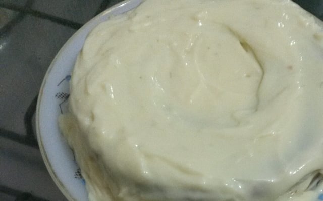 Bolo verdinho com creme de Limão