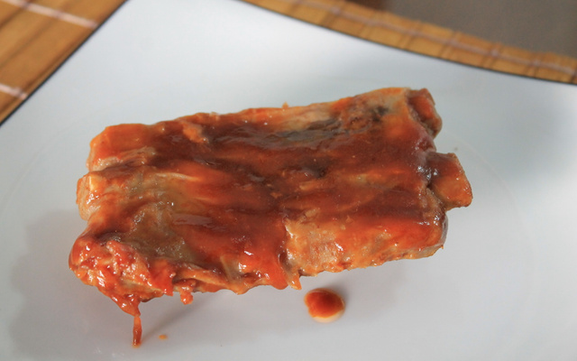 Costelinha com molho barbecue