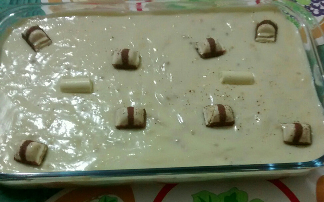 Pavê de biscoito champagne