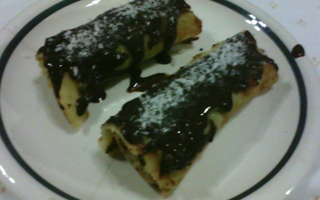 Panqueca doce de massa rica