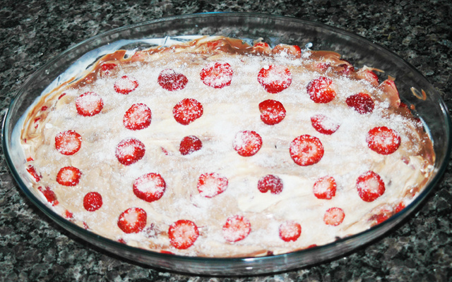 Torta sensação de morango