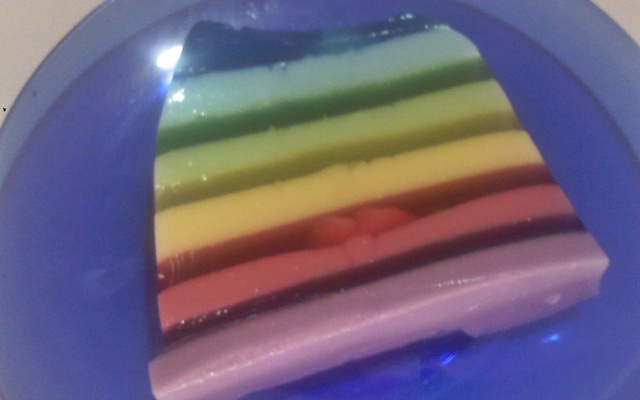 Gelatina Colorida em camadas